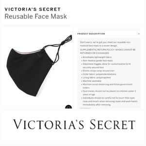 Victoria's secret reusable face mask